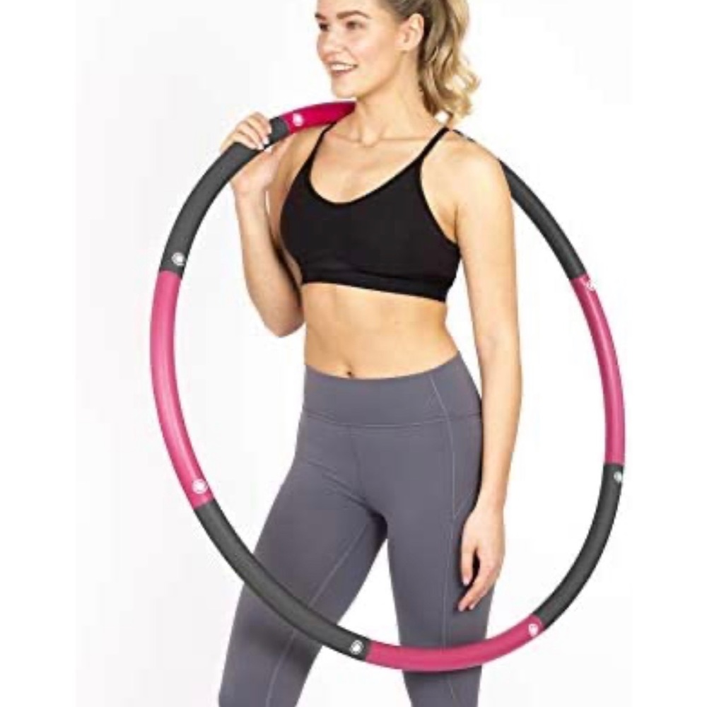 Weighted waist trimmer hula hoop